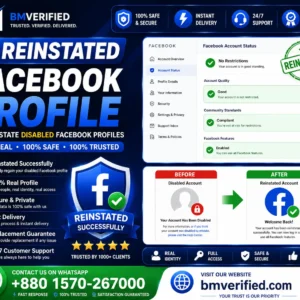 Buy Reinstate Verified Facebook Profile & Page | Facebook Business Manager