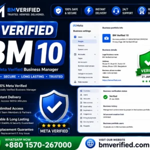 Buy Verified BM 10 – Best Trusted Facebook Business Manager (Safe & Powerful)