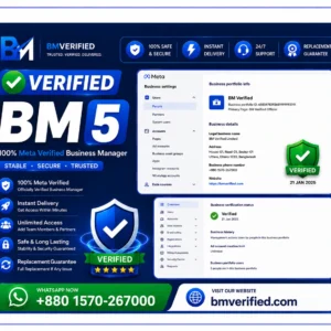 Buy Verified BM 5 | Facebook Business Manager with $250 Spend Limit