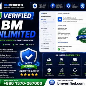 Buy Verified BM Unlimited – 2026 Facebook Business Manager & Unlimited Spend