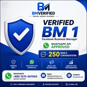 verified bm 1 with whatsapp api 250 daily conversations