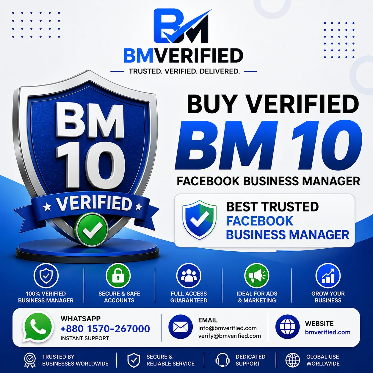Buy Verified BM 10 ā Best Trusted Facebook Business Manager (Safe & Powerful) 1 verified bm 10 secure and trusted facebook business manager