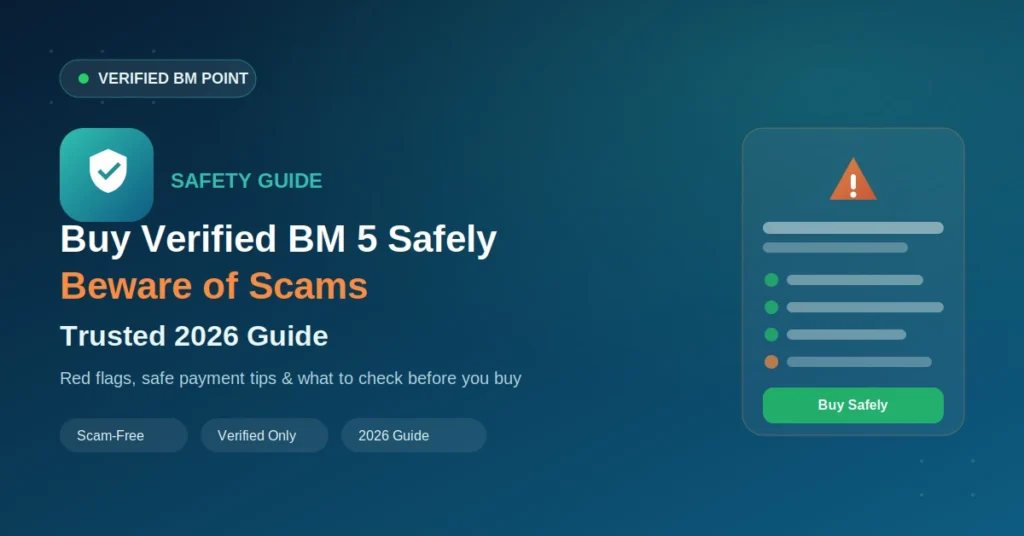 buy verified bm 5 safely 2026 guide