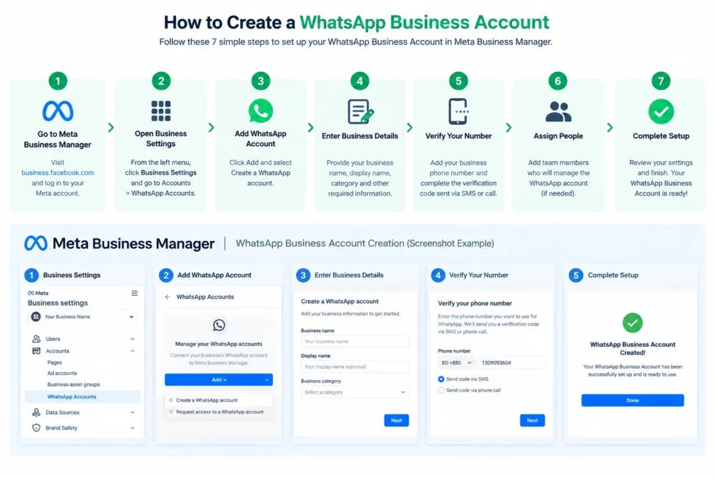 set up WhatsApp Business API – BMVerified