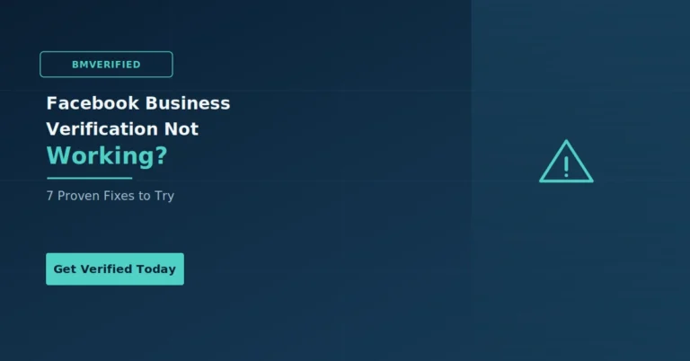 Why Is My Facebook Business Verification Not Working?