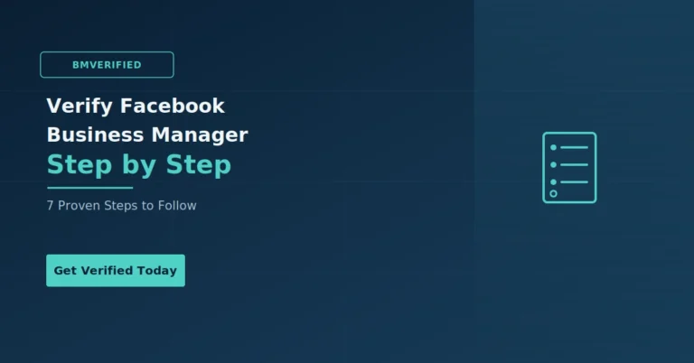 How to Verify Your Facebook Business Manager Step by Step
