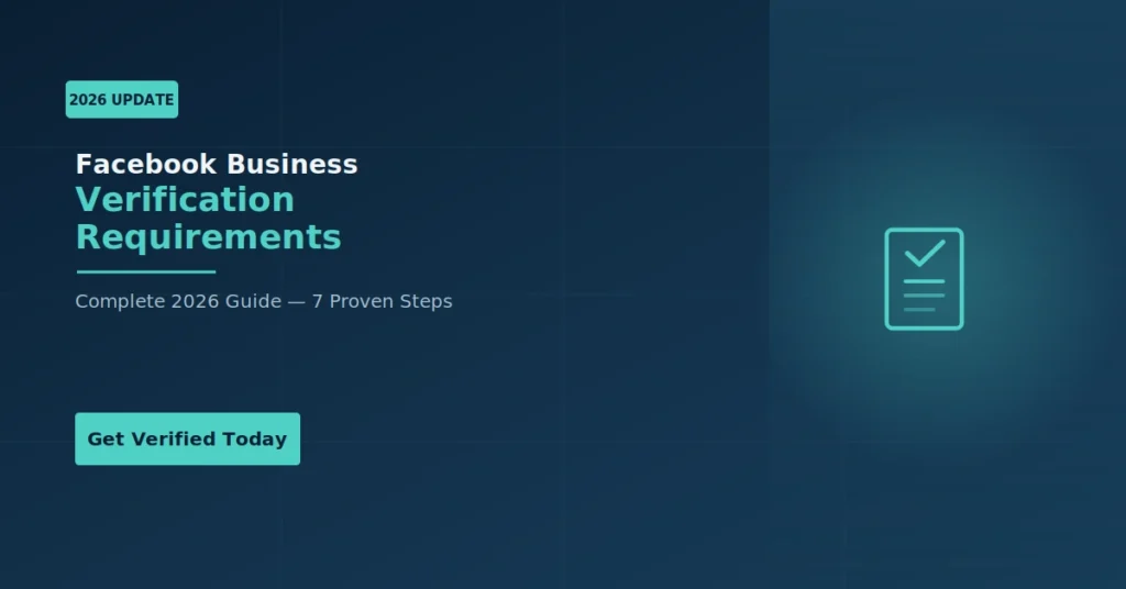 Facebook Business Verification Requirements